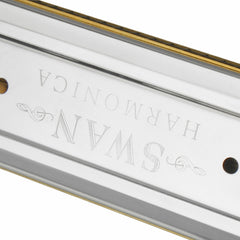 Swan SW24-12A 24-holes Double-sided Harmonica Beginner Polyphony Box Adult Children Beginners Performance, SW24-12A 24-holes Polyphonic Harmonica