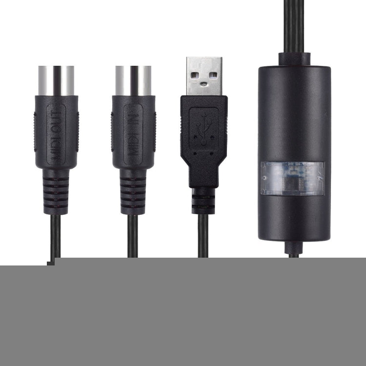 WERSI UM-18 USB MIDI Cable MidiPort Midi Cable Electric Piano Electronic Drum Music Editing Line, Length: 2m
