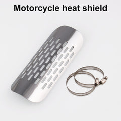 MB-EX014-S Motorcycle Modification Accessories Iron 75mm Exhaust Pipe Heat Shield for Kawasaki, MB-EX014-S