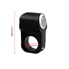 MB-BS001-R Motorcycle Motorcycle Switches 22mm Handlebar Mount Switch Headlight Hazard Brake Light Power Switch with Indicator Light