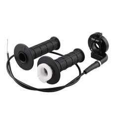MB-MH028-BK Motorcycle Grips 22mm Handle Throttle Clamp Hand Grip with Throttle Cable  for 110-250CC ATV Quad Pit Dirt Bike Motocross Racing, MB-MH028-BK