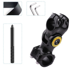 Motorcycle Bicycle Handlebar Fixture Mount Camera Bracket Adapter with Monopod Stand, Bicycle Handlebar Fixture Mount with Monopod
