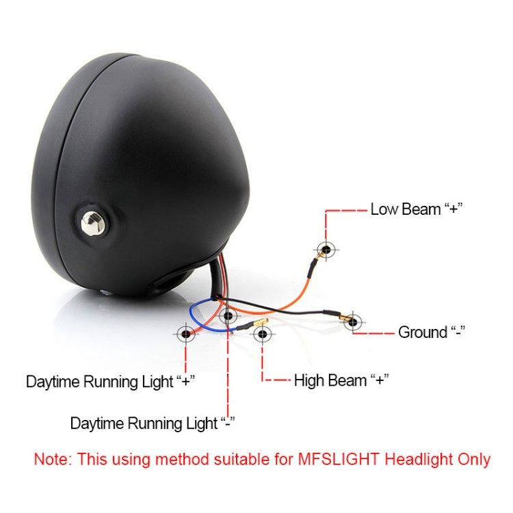 Motorcycle 5.75 inch Headlight Retro Lamp LED Light DC12V / 40W/ 6000K / 2800LM, Retro Lamp LED Light