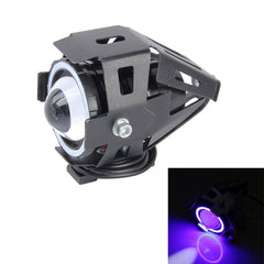 U7 10W 1000LM CREE LED Life Waterproof Headlamp Light with Angel Eyes Light for Motorcycle / SUV, DC 12V, U7 10W 1000LM Blue Light, U7 10W 1000LM Red Light