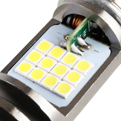 PX15D DC12V / 7.4W Motorcycle LED Headlight with 24LEDs SMD-3030 Lamp Beads, PX15D Style 1 (White Light), PX15D Style 1 (Yellow + White)