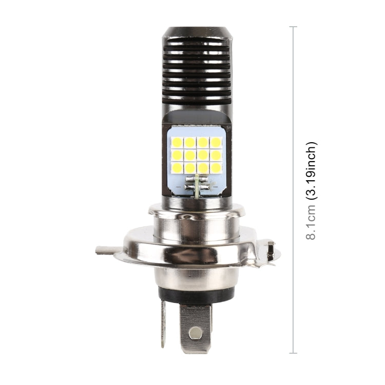 H4 DC12V / 7.4W Motorcycle LED Headlight with 24LEDs SMD-3030 Lamp Beads, H4 Style 2 (White Light), H4 Style 2 (Yellow + White)