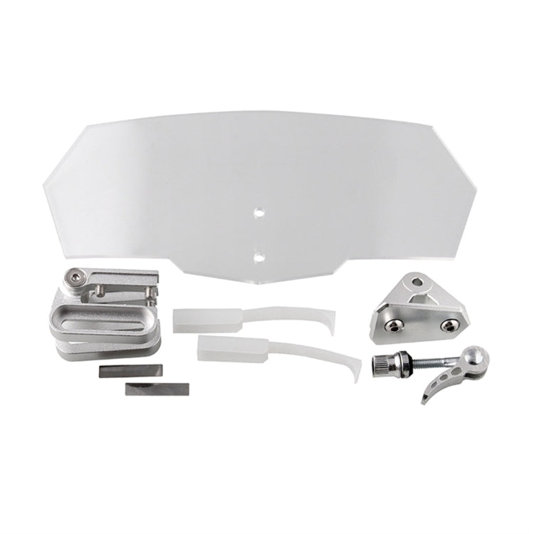 MB-WE024 Universal Motorcycle Modified Acrylic Heightened Windshield, MB-WE024(White)