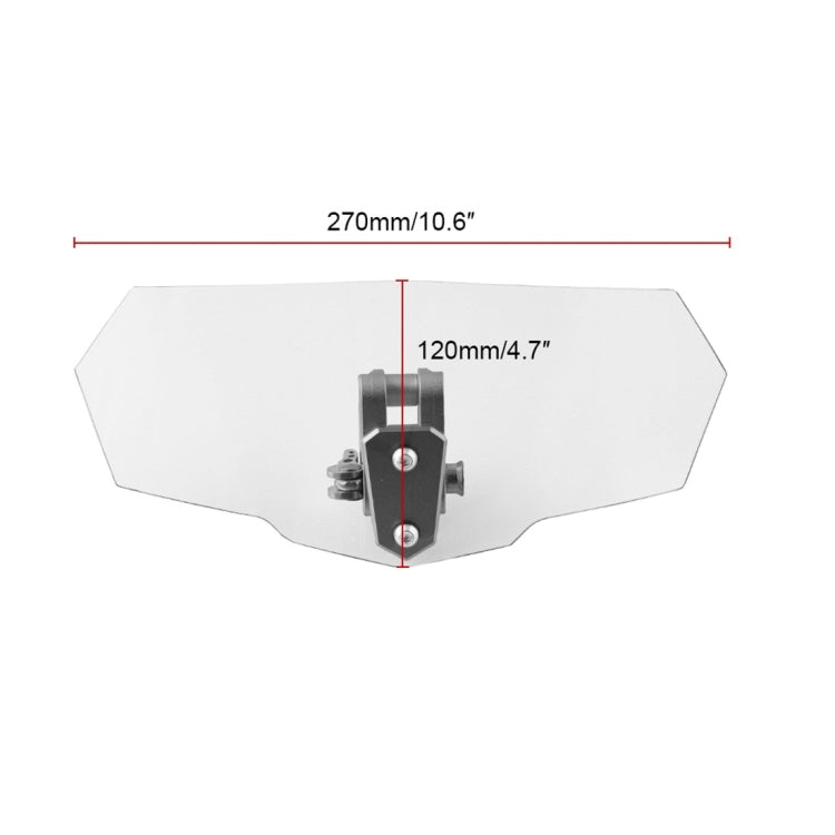 MB-WE024 Universal Motorcycle Modified Acrylic Heightened Windshield, MB-WE024(White)