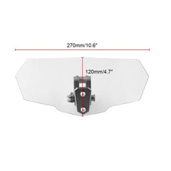 MB-WE024 Universal Motorcycle Modified Acrylic Heightened Windshield, MB-WE024(White)