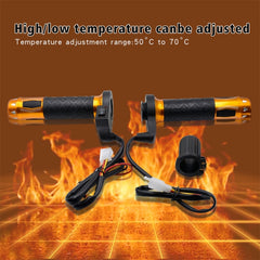 CS-764A1 12V Motorcycle Scooter Aluminum Alloy Electric Hand Grip Cover Heated Grip Handlebar