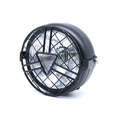 Motorcycle Arrowhead Reticular Retro Lamp LED Headlight Modification Accessories for CG125 / GN125, DM-DD-1995, DM-DD-1995 (Yellow)