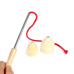Children Outdoor Fitness Wooden Spinning Toy Vintage Spin Whipping Top with String, Spinning Toy