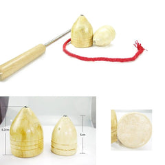 Children Outdoor Fitness Wooden Spinning Toy Vintage Spin Whipping Top with String, Spinning Toy
