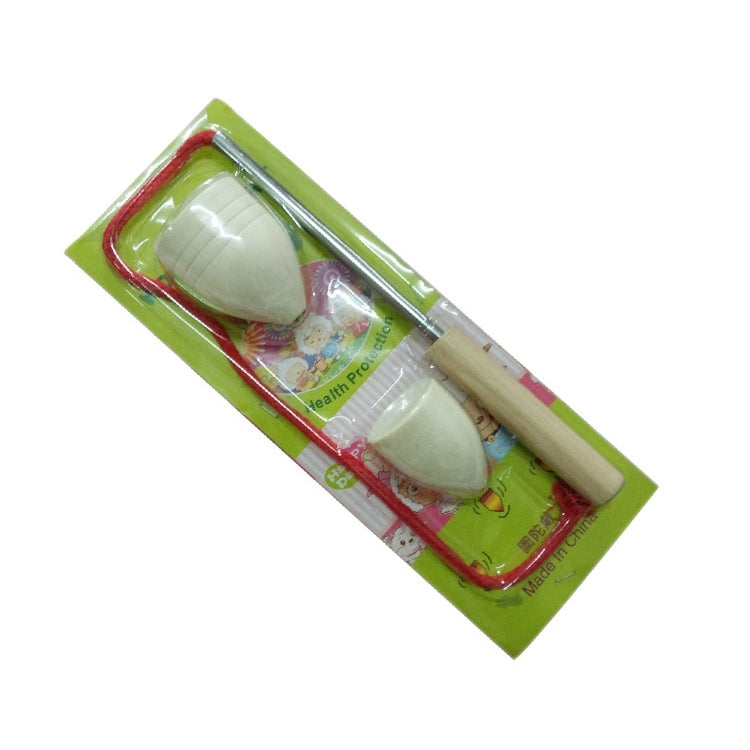 Children Outdoor Fitness Wooden Spinning Toy Vintage Spin Whipping Top with String, Spinning Toy
