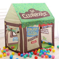 Household Children Printing Play Tent Small Game House, with 50 Ocean Balls, with 50 Ocean Balls (Green), with 50 Ocean Balls (Light Pink), with 50 Ocean Balls (Black White), with 50 Ocean Balls (Pink)