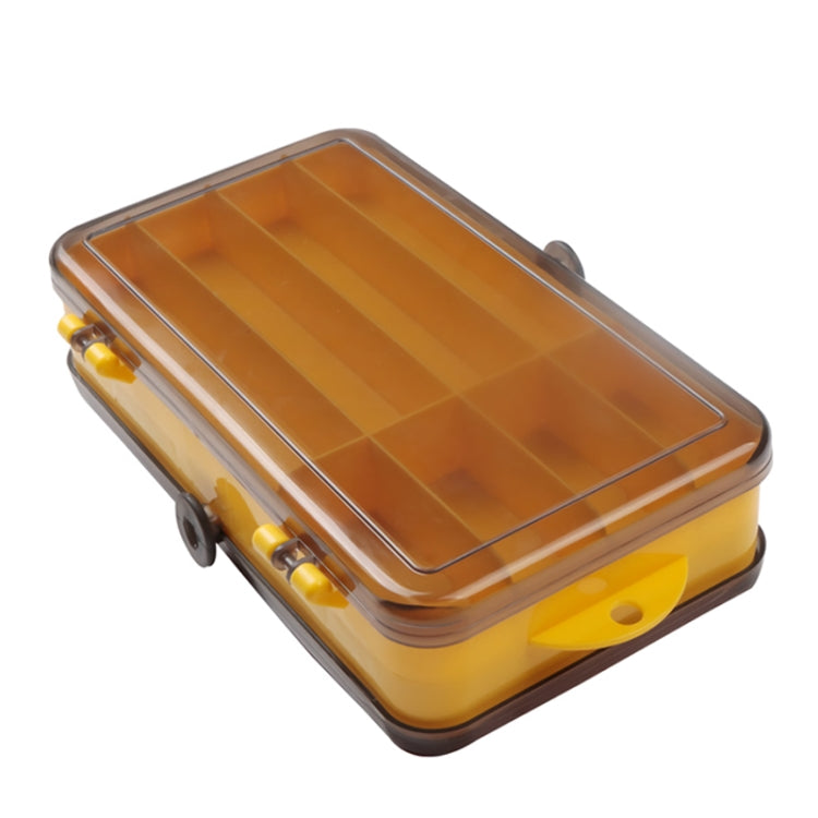 Portable Outdoor Lure Box Transparent Plastic Double-sided Storage Box, Size: 18 x 10 x 5cm