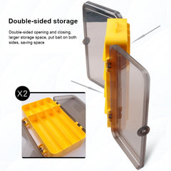 Portable Outdoor Lure Box Transparent Plastic Double-sided Storage Box, Size: 18 x 10 x 5cm