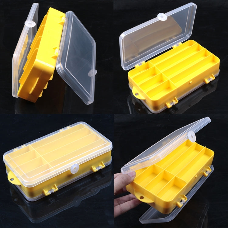 Portable Outdoor Lure Box Transparent Plastic Double-sided Storage Box, Size: 18 x 10 x 5cm