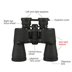 20x50 Powerful Outdoor High Definition High Times Zoom Binocular Telescope for Hunting / Camping, 20X50