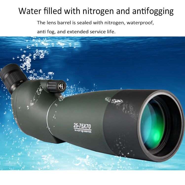 Maifeng 25-75x70 Professional High Definition High Times Outdoor Zoom Monocular Astronomical Telescope, 75x70