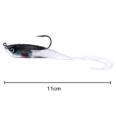 HENGJIA SO050-1 5 PCS 11cm/16g Luya Fishing Lure Fishing Gear Sea Bass Soft Fish with Hook, SO050-5, SO050-4, SO050-2, SO050-1