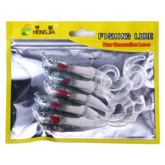 HENGJIA SO050-1 5 PCS 11cm/16g Luya Fishing Lure Fishing Gear Sea Bass Soft Fish with Hook, SO050-5, SO050-4, SO050-2, SO050-1