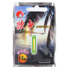 10 Packs OCEAN SUN Luminous Float Night Fishing Light Stick, Visibility: 15m, Size: 2.9 x 25mm, Visibility: 15m
