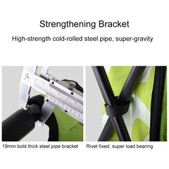 Outdoor Portable Folding Camping Chair Light Fishing Beach Chair Stainless Steel Pipe Folding Chair with Ice Bag, Stainless Steel Folding Chair(Black), Stainless Steel Folding Chair(Green), Stainless Steel Folding Chair(Blue)                           ...