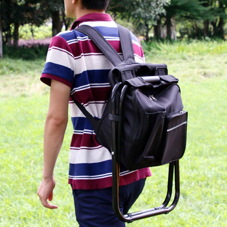 Outdoor Portable Folding Camping Chair Light Fishing Beach Chair Stainless Steel Pipe Folding Chair with Ice Bag, Stainless Steel Folding Chair(Black), Stainless Steel Folding Chair(Green), Stainless Steel Folding Chair(Blue)                           ...