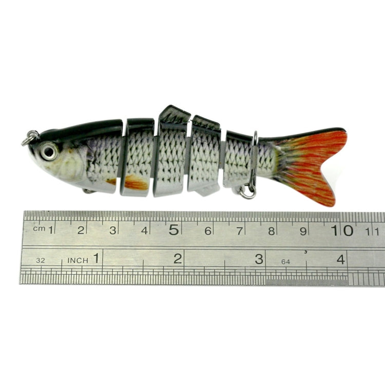 HENGJIA JM020 10cm 18g Multi-section Plastic Hard Baits Artificial Fishing Lures with Treble Hook, Random Color Delivery, JM020 10cm