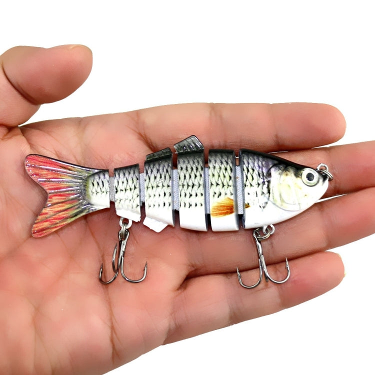HENGJIA JM020 10cm 18g Multi-section Plastic Hard Baits Artificial Fishing Lures with Treble Hook, Random Color Delivery, JM020 10cm