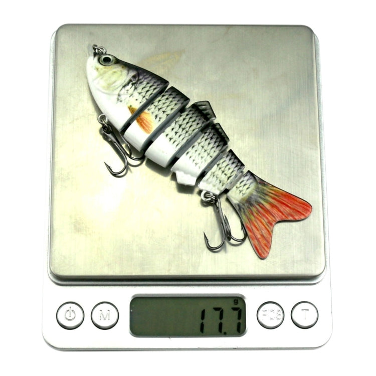 HENGJIA JM020 10cm 18g Multi-section Plastic Hard Baits Artificial Fishing Lures with Treble Hook, Random Color Delivery, JM020 10cm