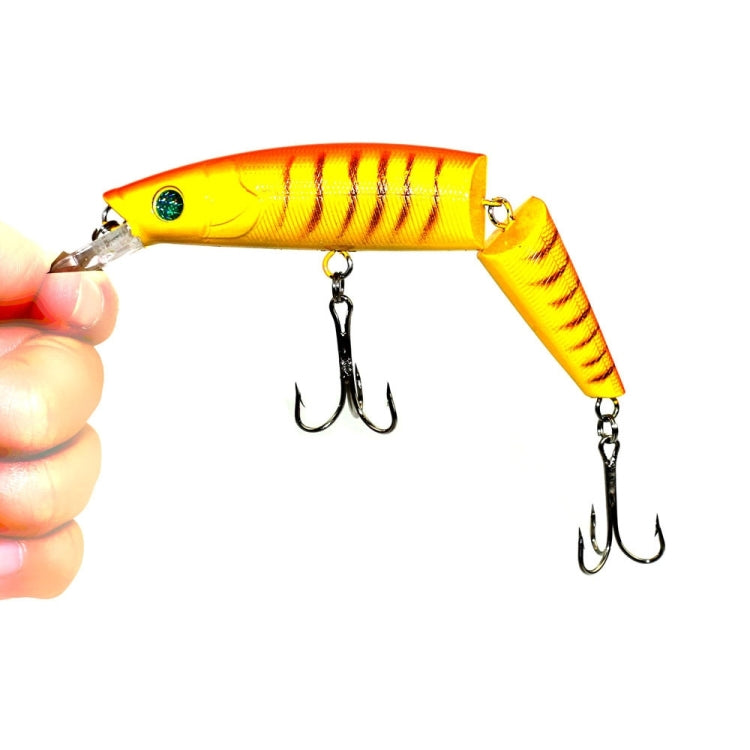 HENGJIA JM007-X 14cm 20.2g 2-section Plastic Hard Baits Artificial Fishing Lures with Treble Hook, Random Color Delivery, JM007-X 14cm