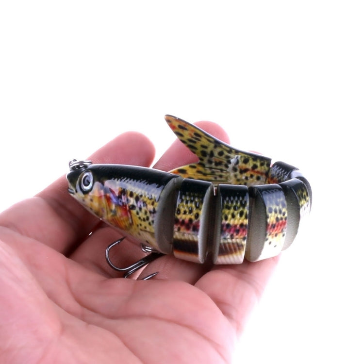 HENGJIA JM024-X 6# 13.6cm 18.7g Multi-section Plastic Hard Baits Artificial Fishing Lures with Treble Hook, Random Color Delivery, JM024-X 6# 13.6cm