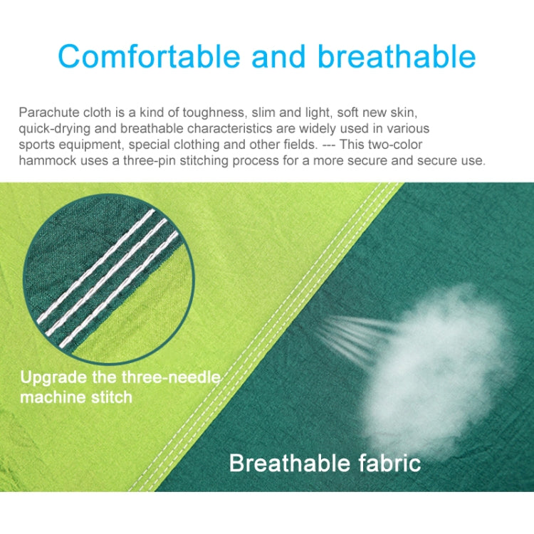 Portable Outdoor Parachute Hammock with Mosquito Nets, Blue, Army Green, Black, Dark Blue + Baby Blue, Pink Blue, Green