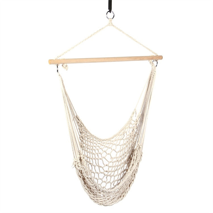Aotu AT6732 Outdoor Cotton Rope Net Swing Frame Hanging Chair Hammock, Size: 130x90cm, Size: 130x90cm