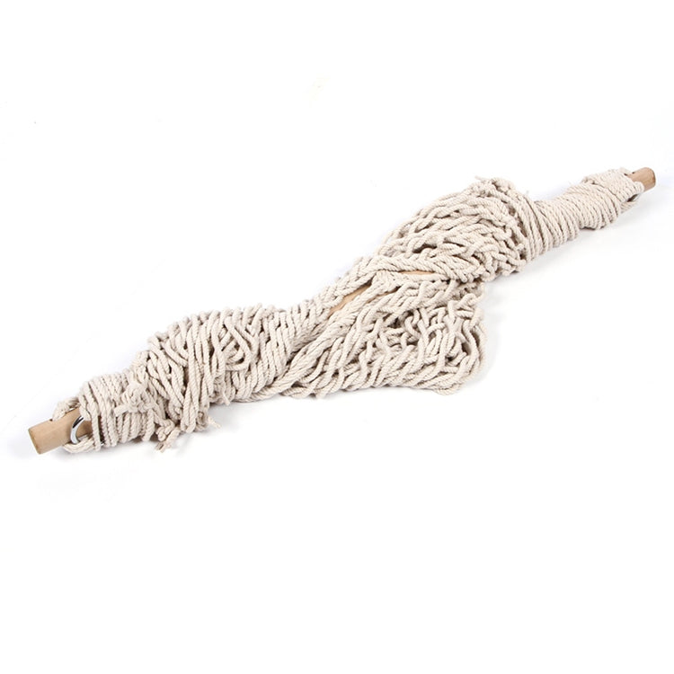 Aotu AT6732 Outdoor Cotton Rope Net Swing Frame Hanging Chair Hammock, Size: 130x90cm, Size: 130x90cm