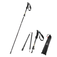 Aotu AT7558 125cm Aluminum Alloy Outdoor Camping Folding Corky Trekking Poles EVA Handle Alpenstock, AT7558