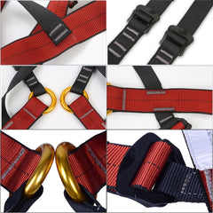 XINDA XDA9516 Outdoor Rock Climbing Polyester High-strength Wire Adjustable Downhill Whole Body Safety Belt Children Size: S, Size: S