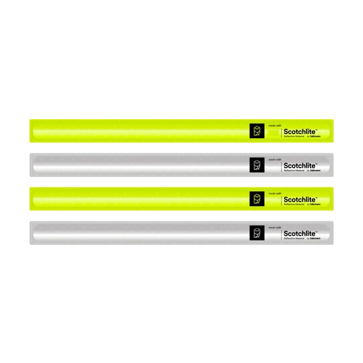4 PCS Original Xiaomi Youpin Scotchlite Reflective Wristband Safety Reflective Wrist Belt, 4 PCS