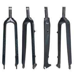 TOSEEK Ultra Light 29 Inch 435mm Mountain Bike Full Carbon Front Fork Straight Head Tube Disc Brake, 29 Inch 435mm