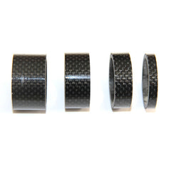 Bicycle Front Fork Headset Carbon Fiber Gasket Stem Wrist Backing Ring 3K Carbon Fiber 5 / 10 / 15 / 20mm, 4pcs /Set
