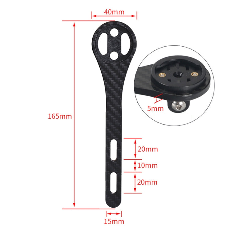 TOSEEK Full Carbon Fiber Road Bicycle Code Table Holder For Garmin Series(Gloss), For Garmin Series(Gloss), For Bryton Series(Gloss), For CATEYE Series(Gloss)