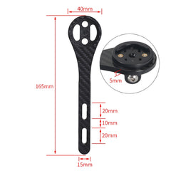 TOSEEK Full Carbon Fiber Road Bicycle Code Table Holder For Garmin Series(Gloss), For Garmin Series(Gloss), For Bryton Series(Gloss), For CATEYE Series(Gloss)