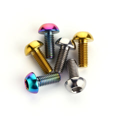 2 PCS Bicycle Accessories Titanium Bottle Cage Screw M5 12mm, 12mm