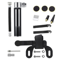 Manual Mini Portable Bicycle Aluminum Alloy Pump+ Glue-free Tire Patch + Fish-shaped Tire Lever, Inflator + Glue-free Tire Patch + Fish-shaped Tire Lever Black, Inflator + Glue-free Tire Patch + Fish-shaped Tire Lever Red                               ...