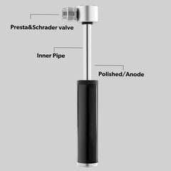 Manual Mini Portable Bicycle Aluminum Alloy Pump+ Glue-free Tire Patch + Fish-shaped Tire Lever, Inflator + Glue-free Tire Patch + Fish-shaped Tire Lever Black, Inflator + Glue-free Tire Patch + Fish-shaped Tire Lever Red                               ...