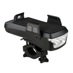 USB Charging Bicycle Light Front Handlebar Led Light , with Holder & Electric Horn, 2400mAh Battery