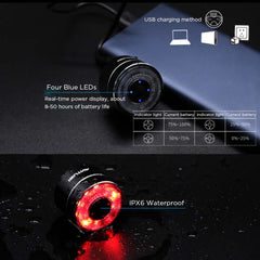 Antusi Q1 7 Colors Cycling Light Bicycle Taillight Bike Accessories, Q1