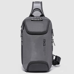 BANGE Men Security USB Chest Bag Portable Outdoor Shoulder Bag, Outdoor Shoulder Bag